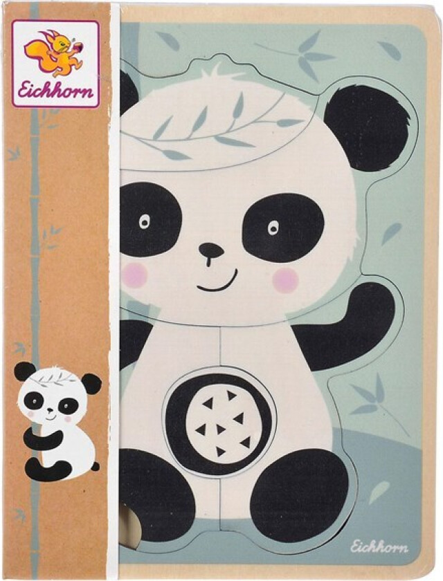 Wooden Shape Puzzle Panda 5pcs. Tre