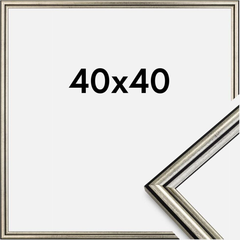 Ramme Horndal Akrylglass Sølv 40x40 Cm