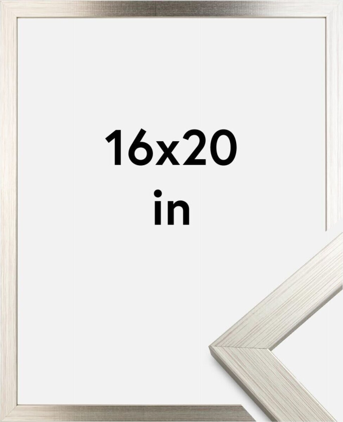 Ramme Silver Wood 16x20 Inches (40,64x50,8 Cm)