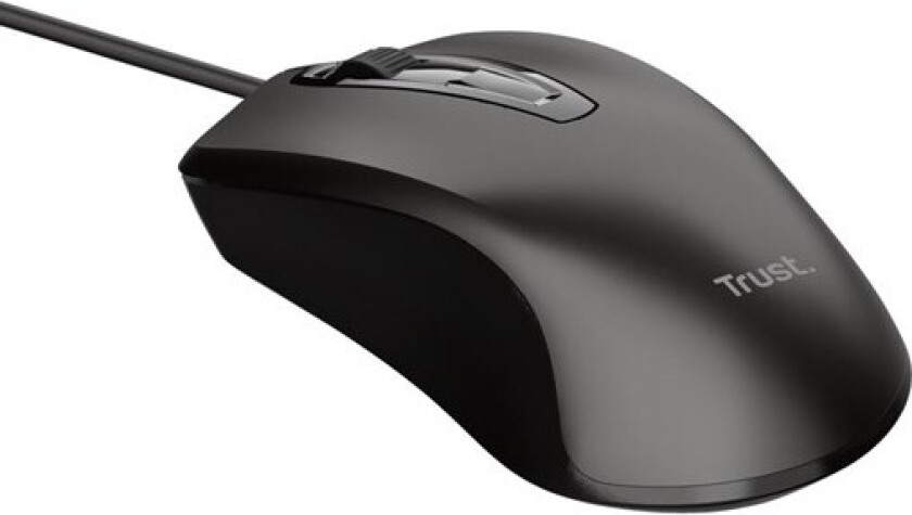BASICS MOUSE - Mus - Optisk - 3 knapper - Svart