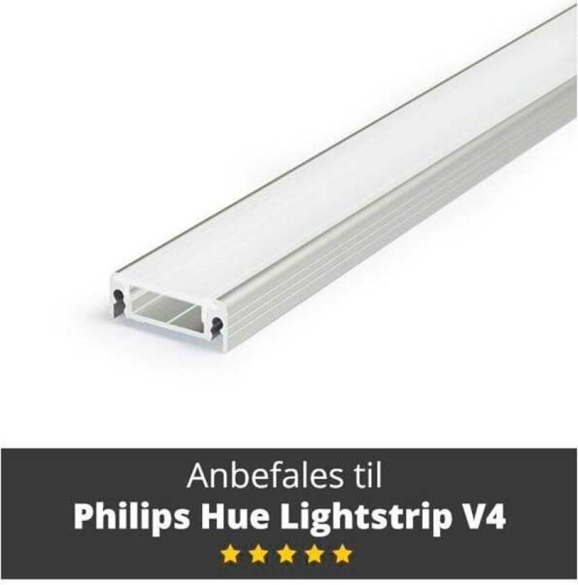 Aluminum Profile - Model S for Philips Hue and LIFX - ALU 1 m