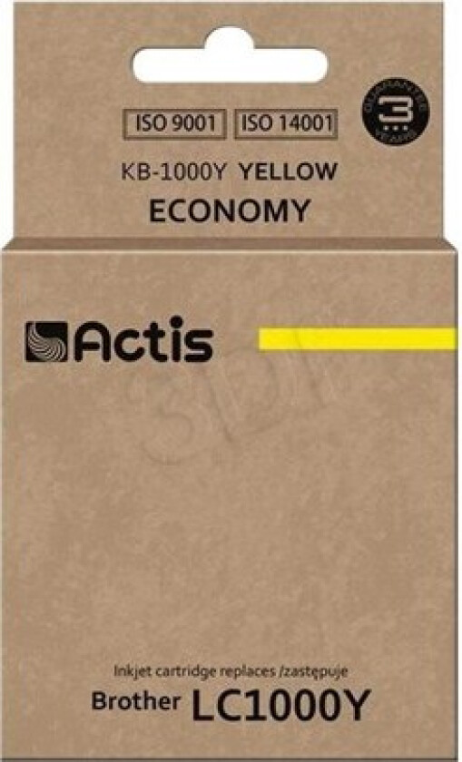 standard KB-1000Y - yellow - ink cartridge (alternative for: Brother LC1000Y Brother LC970Y) - Blekkpatron Yellow