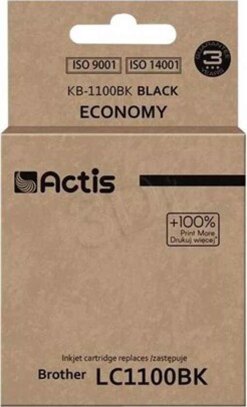 standard KB-1100BK - ink cartridge (alternative for: Brother LC1100BK Brother LC980BK) - Blekkpatron