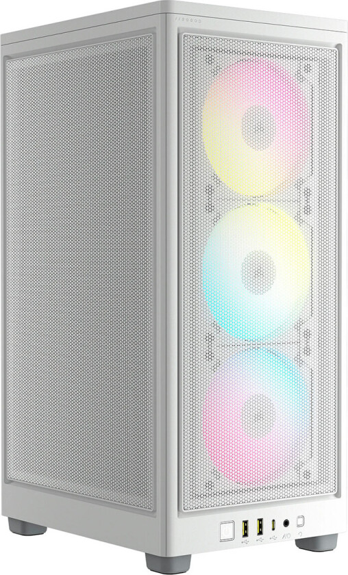 iCUE 2000D RGB AIRFLOW - White - Kabinett - Minitower - Hvit