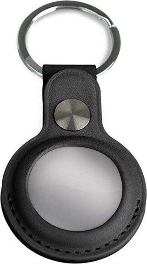 Airtag Key Ring - Leather - Black