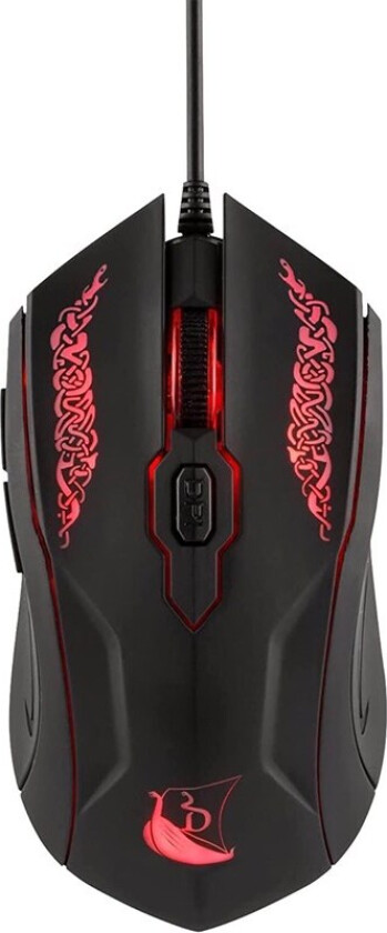 Drakkar Shaman Gaming Mouse (Black) - Gaming mus - 6 - Svart med rødt lys
