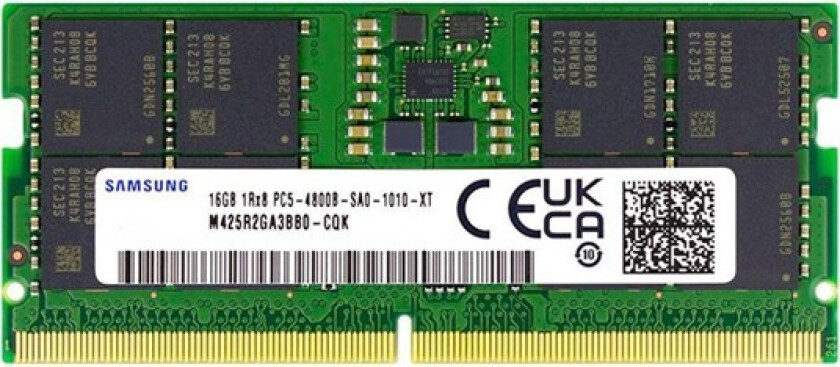 - DDR5 - module - 16 GB - SO-DIMM 262-pin - 4800 MHz / PC5-38400