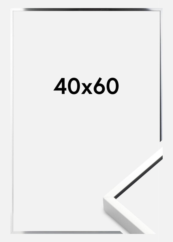 Ramme  Premium Alpha Blank Sølv 40x60 Cm