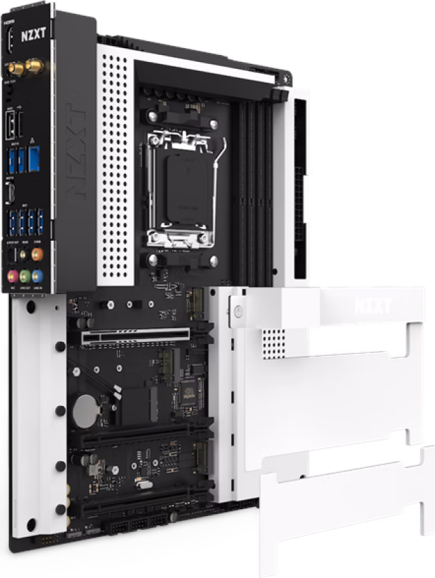 N7 B650E White Hovedkort - AMD B650E - AMD AM5 socket - DDR5 RAM - ATX