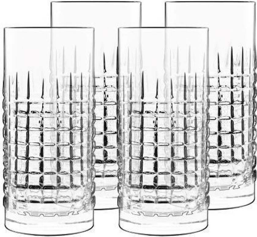 Mixology charm Beer glass/long drink glass 16 cm 48 cl 4 pcs. Clear