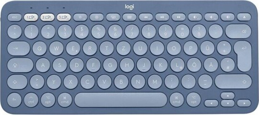 K380 Multi-Device Bluetooth Keyboard for Mac - keyboard - QWERTZ - German - blueberry - Tastatur - Tysk - Blå