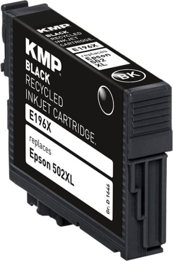 E196X - black - remanufactured - ink cartridge (alternative for: Epson T502XL) - Blekkpatron Svart