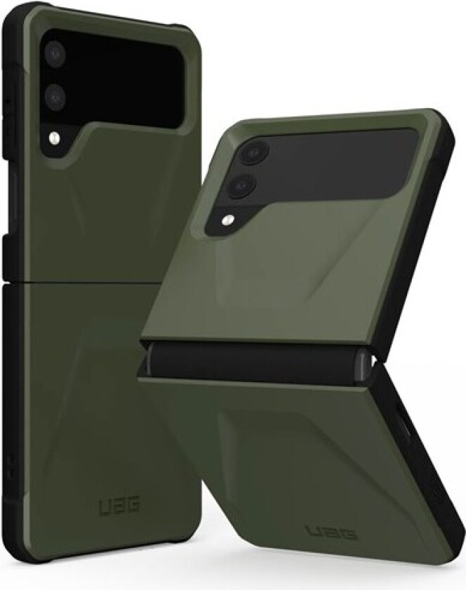 Rugged Case for Samsung Galaxy Z Flip 4 (2022) - Civilian Olive