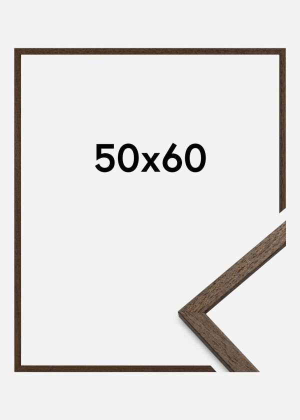 Ramme Edsbyn Akrylglass Valnøtt 50x60 Cm