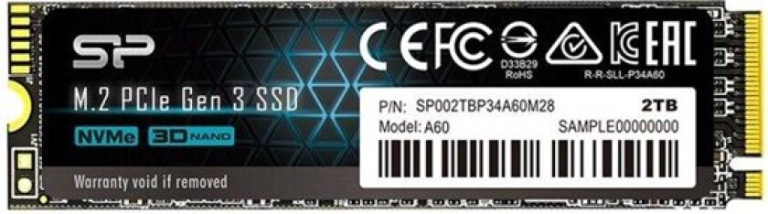 P34A60 SSD - 2TB - M.2 2280 - PCIe 3.0