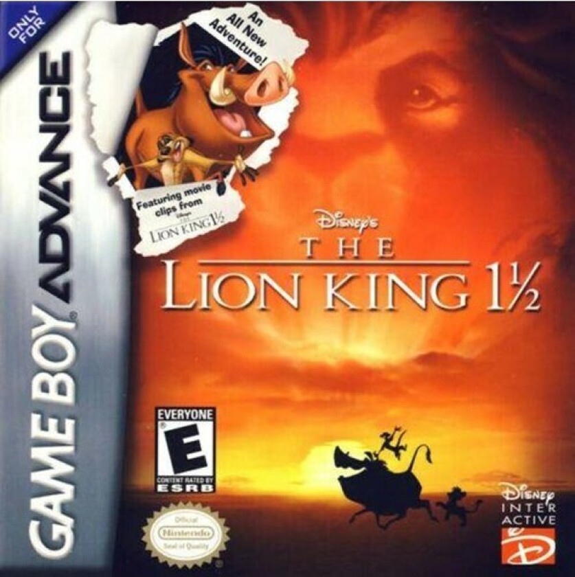 Lion King 1.5 - Nintendo Game Boy Advance - Platformer