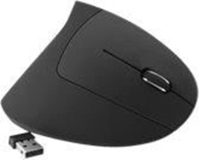 - vertical mouse - 2.4 GHz - black - Vertical mouse - Optisk - 6 - Svart