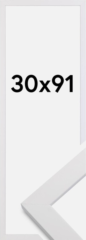 Ramme White Wood 30x91 Cm