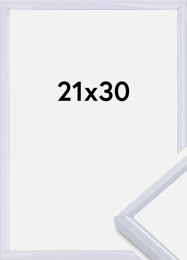 Ramme Victoria Akrylglass Hvit 21x30 Cm