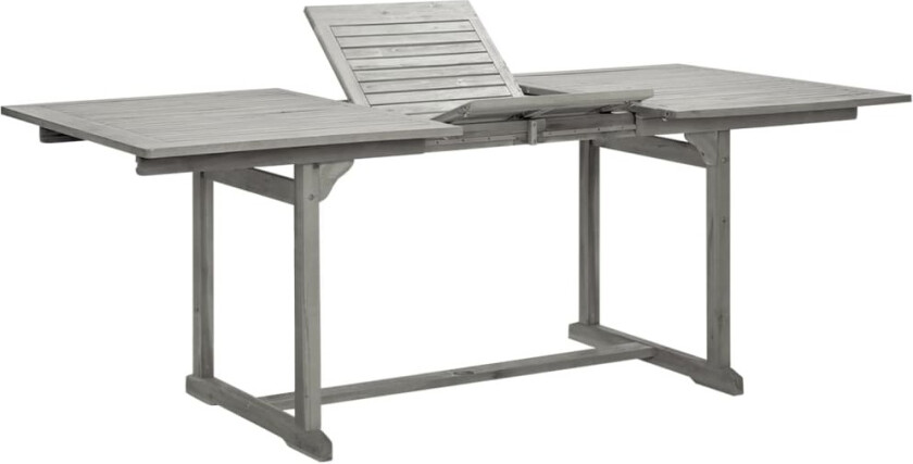 Utendørs spisebord (150-200)x100x75 cm heltre akasie