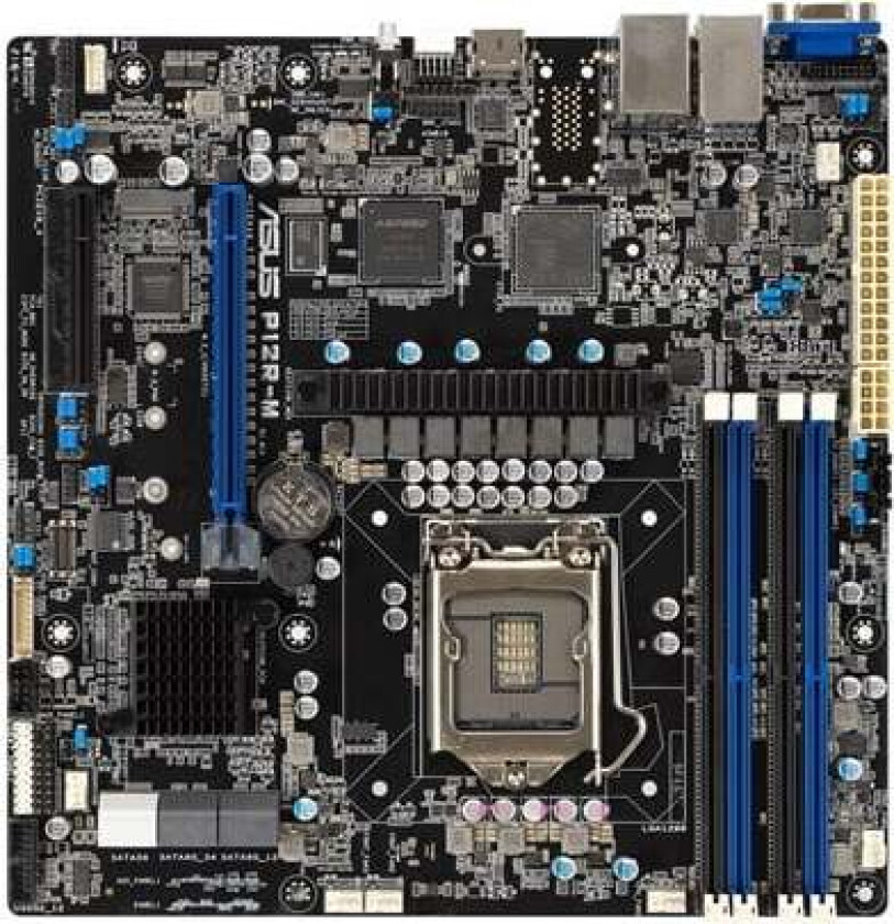 P12R-M Hovedkort - Intel C252 - Intel LGA1200 socket - DDR4 RAM - Micro-ATX