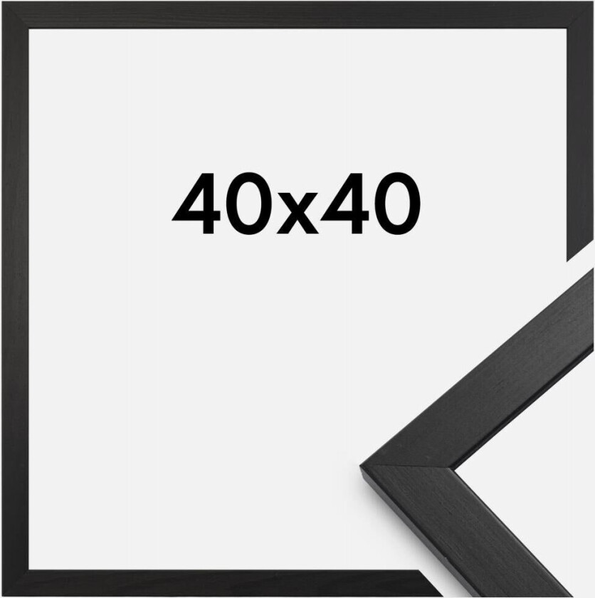 Ramme Stilren Svart 40x40 Cm