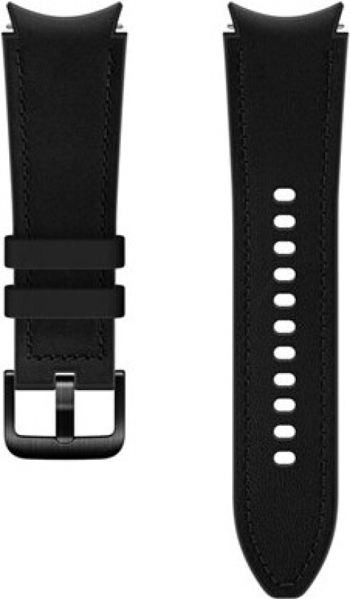 Watch Strap Hybrid Leather Band 20mm S/M - Black