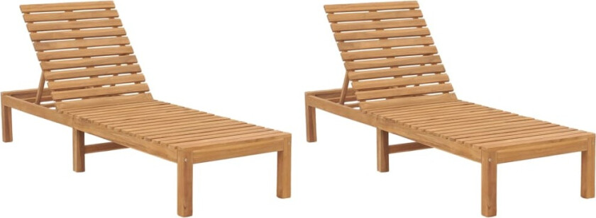 Solsenger 2 stk heltre teak