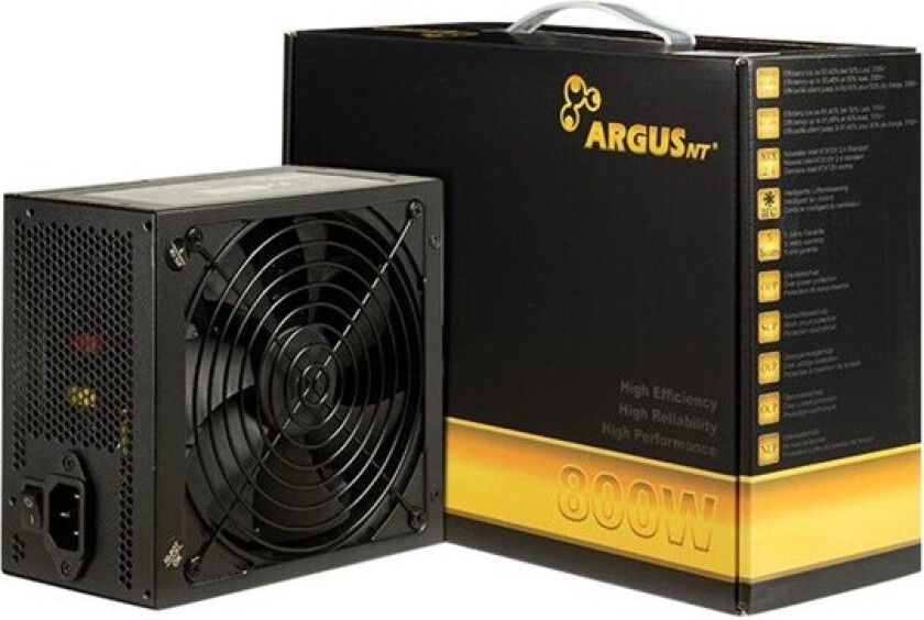 Argus GPS-800 Strømforsyning (PSU) - 800 Watt - 140 mm - 80 Plus Gold sertifisert