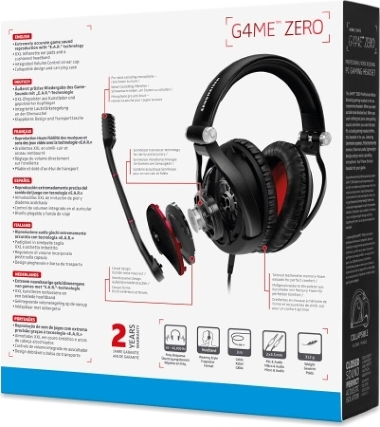 GAME ZERO Gaming-Headset - Black