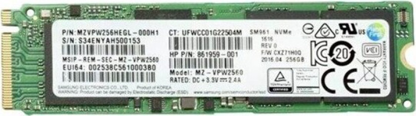 SSD 2TB PCIe NVME TLC M.2 Z4/6 G4