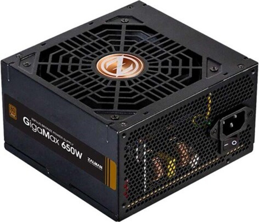 GigaMax Strømforsyning (PSU) - 650 Watt - 120 mm - 80 Plus Bronze sertifisert