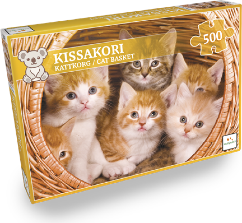 Nordic Quality Puzzles - Cat Basket (500 pieces)