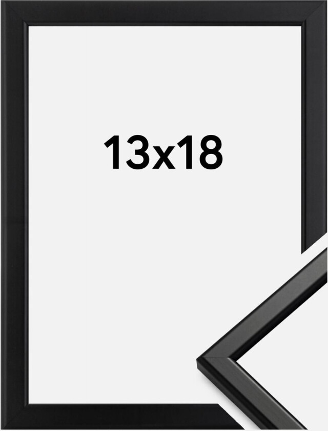 Ramme Slim Matt Antirefleksglass Svart 13x18 Cm