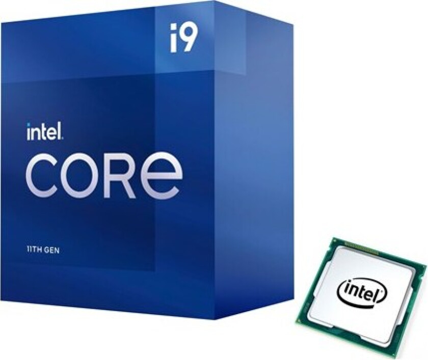 Core i9-11900 Rocket Lake Prosessor/CPU - 8 kjerner - 2.5 GHz -  LGA1200 -  Boks (med kjøler)