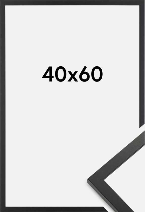 Ramme Trendy Akrylglass Svart 40x60 Cm