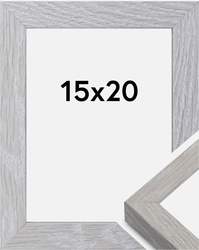 Ramme Elegant Box Grå 15x20 Cm