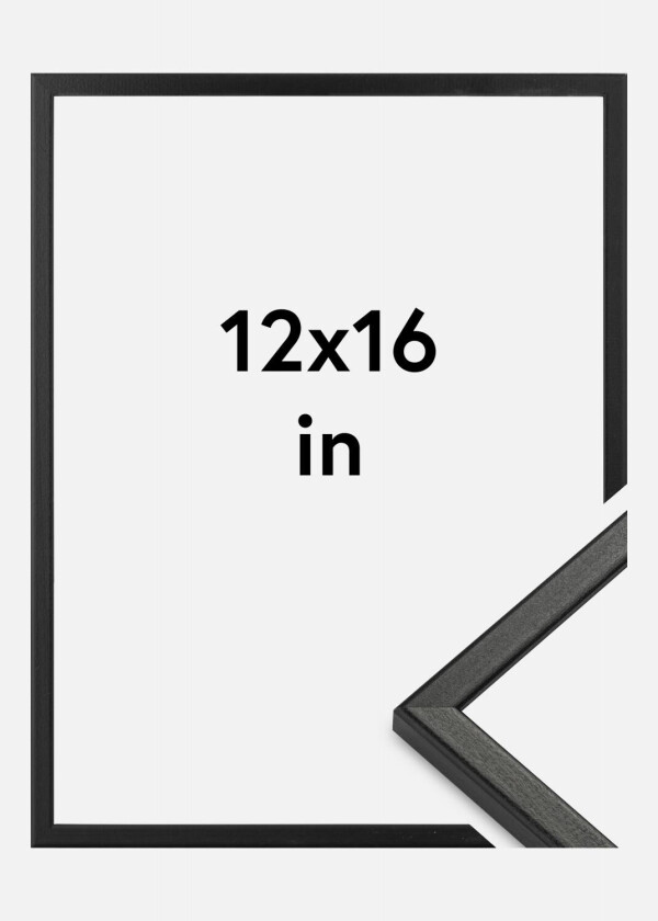 Ramme Kaspar Akrylglass Svart 12x16 Inches (30,48x40,64 Cm)