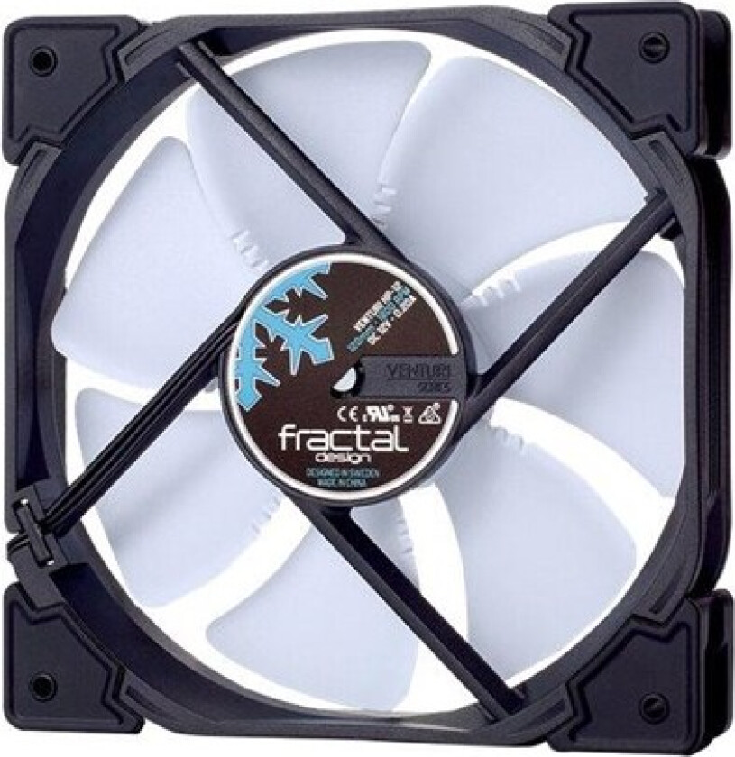 Venturi Series HP-12 PWM - Kabinettvifte - 120mm - Hvit