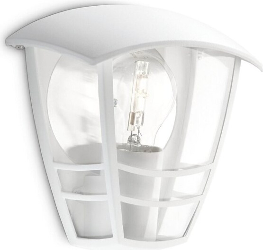 Creek wall lantern white 1x60W 230V