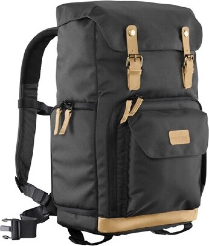 Luis Photo Backpack Black Retro
