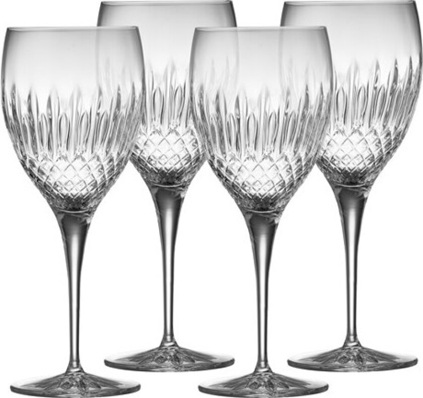 Diamante red wine glass - 4 stk pcs