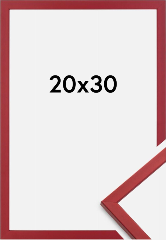 Ramme Edsbyn Akrylglass Rød 20x30 Cm