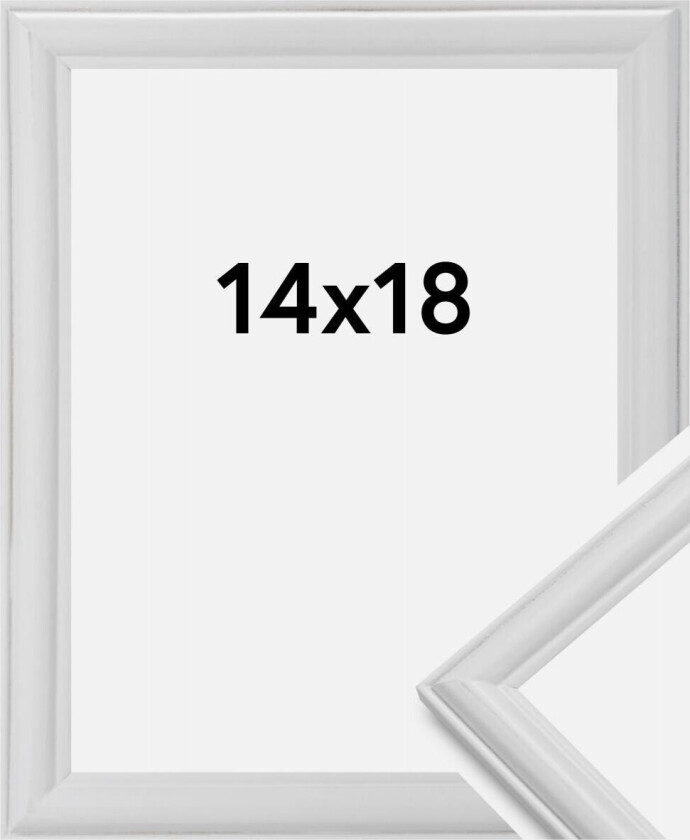 Ramme Line Hvit 14x18 Cm