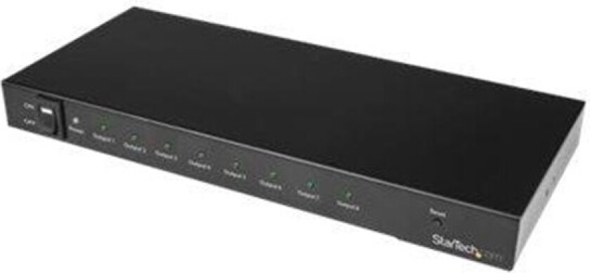Bilde av 8-Port 4K 60Hz HDMI Splitter - HDR Support - 7.1 Audio - video/audio splitter