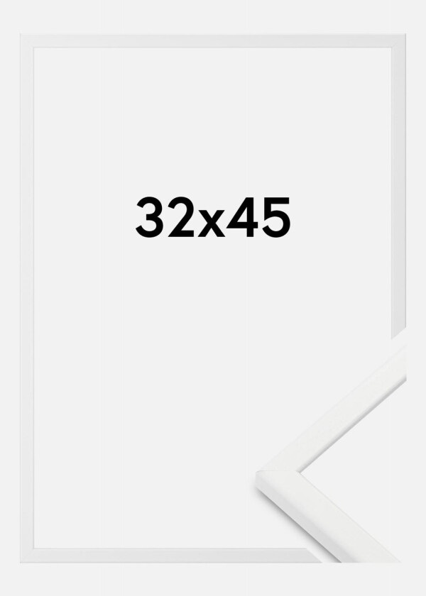 Ramme Kaspar Akrylglass Hvit 32x45 Cm