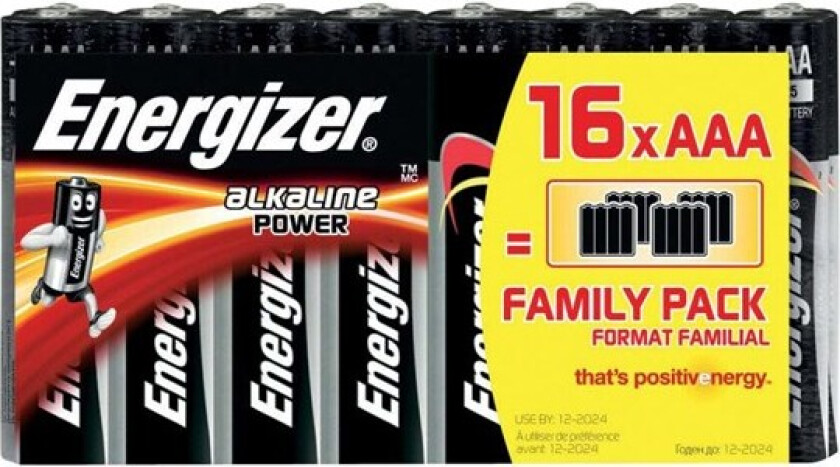batteri - AAA type - Alkalisk x 16