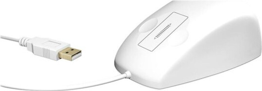 KSM-5030M-W - Mus - 3 knapper - Hvit