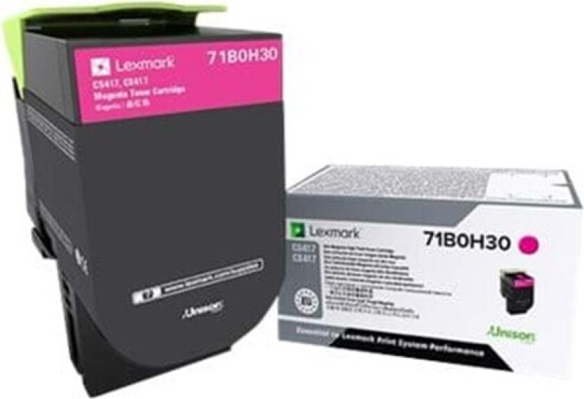 71B0H30 / X417 High Capacity Magenta Toner - Laser toner Rød