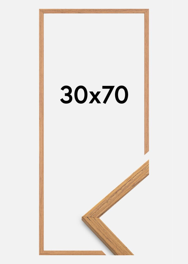 Ramme Edsbyn Akrylglass Teak 30x70 Cm